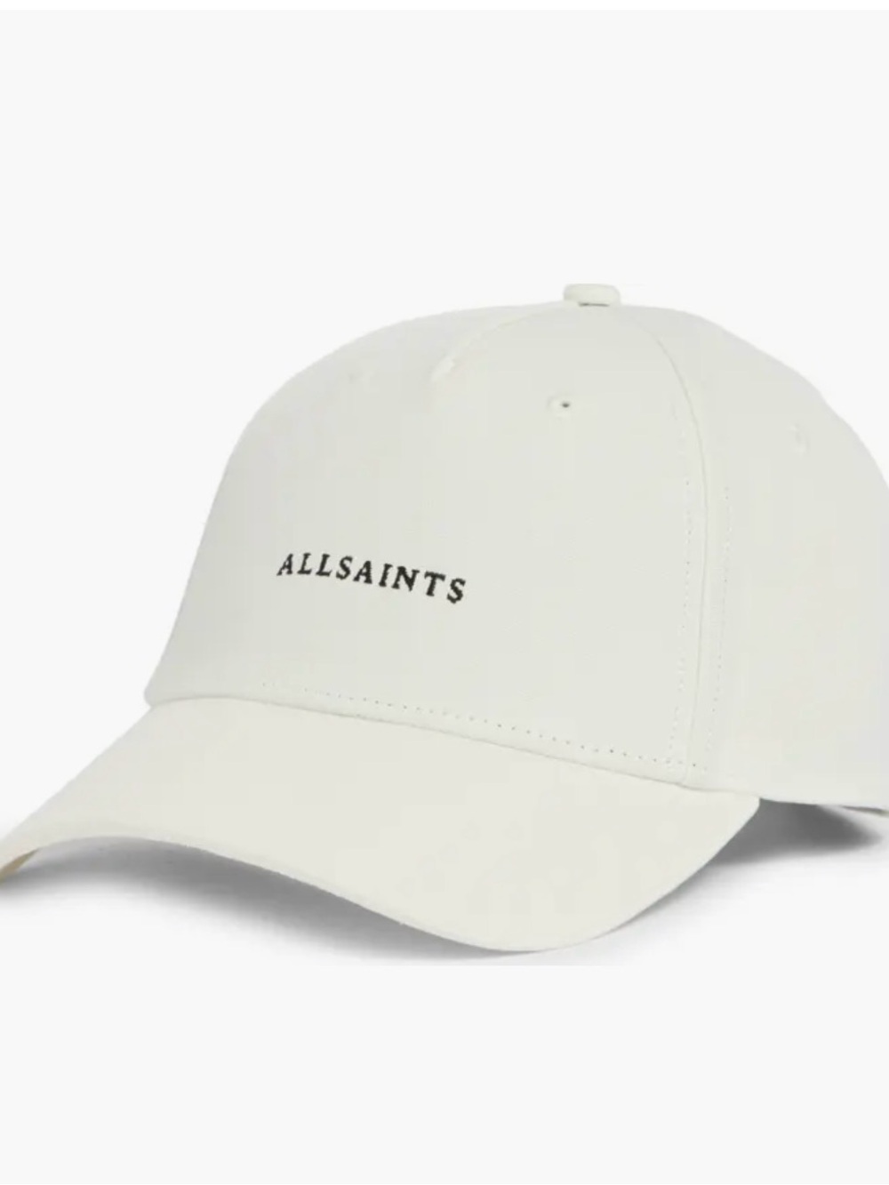 AllSaints Cream Logo Baseball Cap